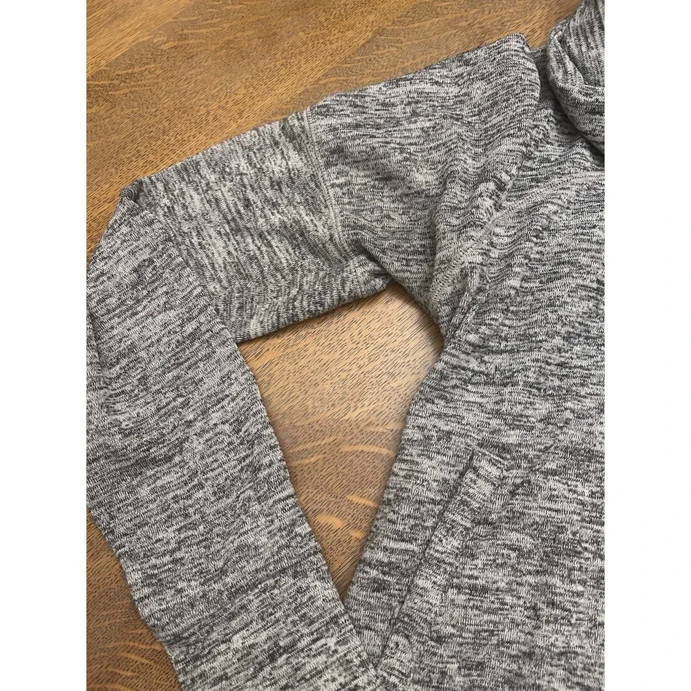 Athleta Gray Space Dye Cowl Neck Hoodie Size Medium